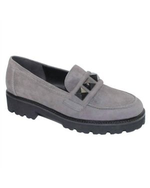 Gabor Studded Loafer - Gray