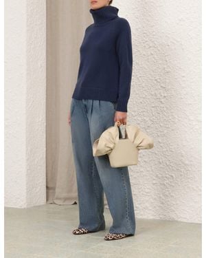 Zimmermann Funnel Neck Sweater - Blue