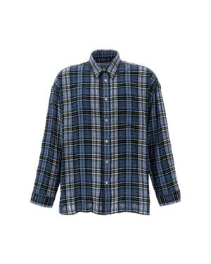 sunflower Multi Stable Checked Cotton-Blend Casual Shirt - Blue