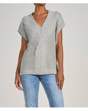 Elan V-Neck Sweater Vest - Blue