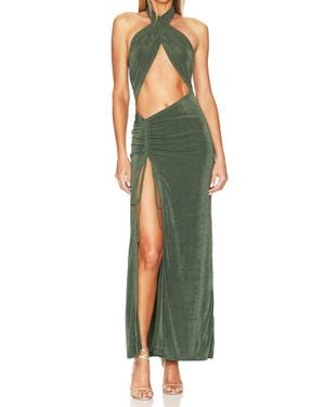 superdown Adele Halter Maxi Dress - Green