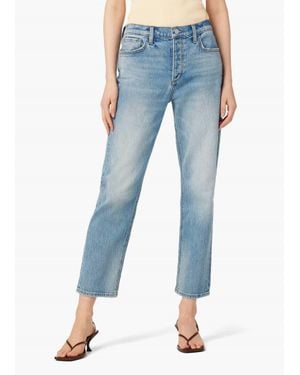 Joe's Jeans Scout Button Fly Wider-Leg Boyfriend Jean - Blue
