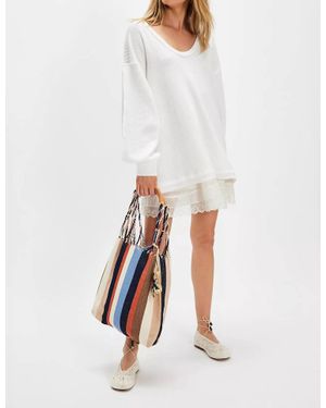 Free People Coast To Coast Thermal Top - White