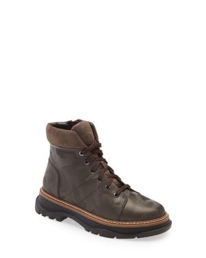 Linea Paolo Boca 2 Boot Camo Leather Ankle Round Toe Khd395 - Brown