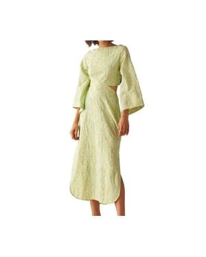Omika Peyton Midi Dress - Yellow