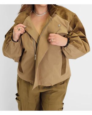 NORR Canna High Neck Jacket - Natural