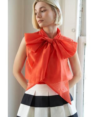 TRUEDAMES Shine For Us Organza Top - Red