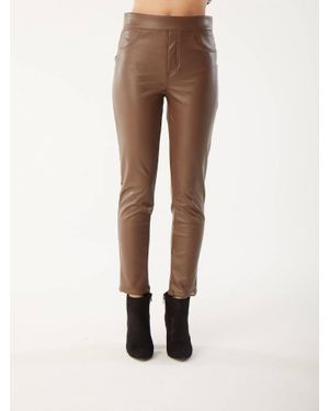 Isle Vegan Faux Leather Pants - Natural