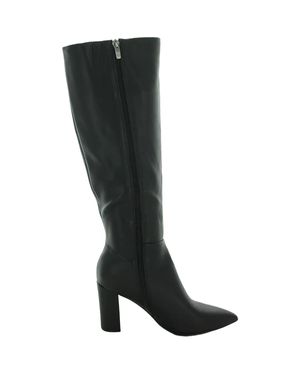 Marc Fisher Groovey Boots Faux Leather Pointed Toe Zpo3445 - Black