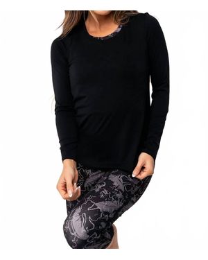 Lovlei Breathe Long Sleeve Top - Black
