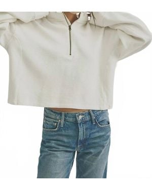 Free People Celeste Quarter Zip Sweatshirt - Multicolor