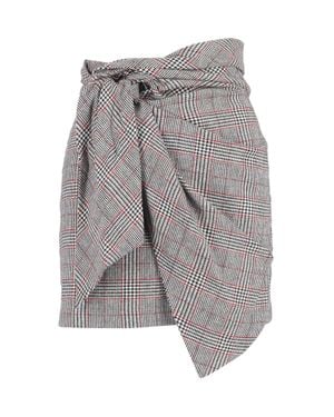 Isabel Marant Front-Knot Mini Skirt - Gray