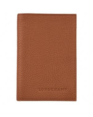 Longchamp Le Foulonné Passport Cover - Brown