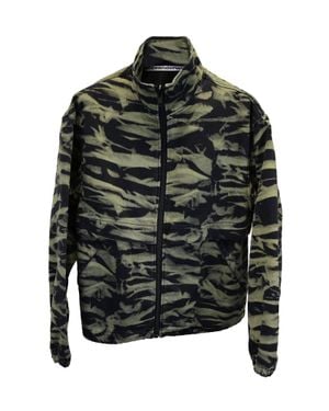 Alexander Wang Printed Front-Zip Jacket - Black