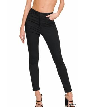 Zenana High Rise Skinny Jeans - Black