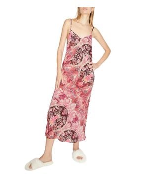 Maria Cher Besalu Isabel Slip Dress - Red
