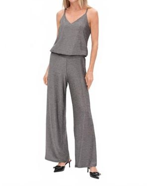 Six Fifty Carol Knit Lurex Jumpsuit - Gray