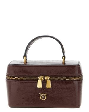 Pinko Calfskin Crossbody Bag - Brown