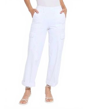 Lyssé Scout Cuffed Cargo Pants - White