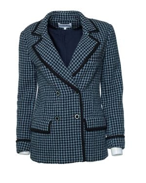 Claudie Pierlot Pied De Poule Jacket - Blue