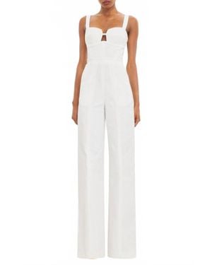 Black Halo Sorelle Straight Leg Jumpsuit - White