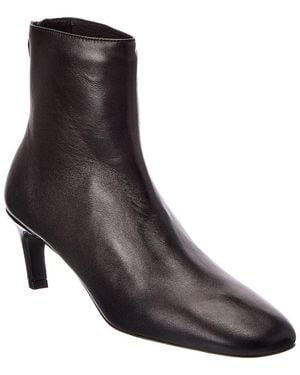 TOTEME Leather Bootie - Brown