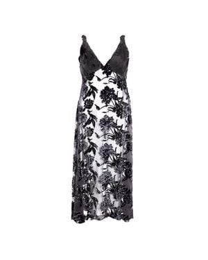 Lardini Viscose Cocktail Dress - Black