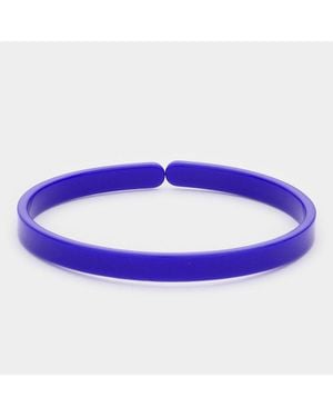 Fashnzfab Celluloid Acetate Adjustable Bracelet - Purple