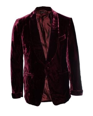 Tom Ford Velvet Shelton Blazer - Black