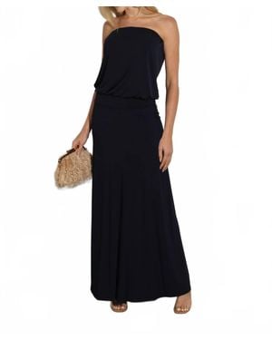 Veronica M Dropwaist Tube Maxi Dress - Black