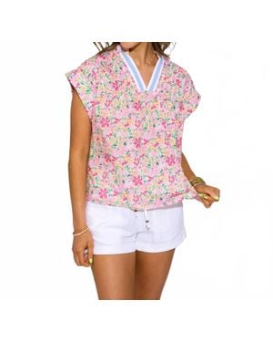 Thml Ditsy Floral Top - White
