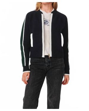 Sundry Varsity Sweater Jacket - Black