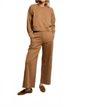 PERFECTWHITETEE Nell Slightly Cropped Length Sweatshirt - Brown