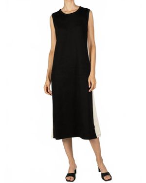 Before You Collection Scuba Sleeveless Midi Dress - Black