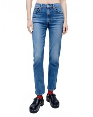 RE/DONE Laguna Extra Stretch 70S Straight Jeans - Blue