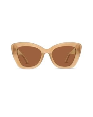 Banbe The Bardot Cat Eyed Sunglasses - Brown