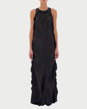 Haikure Toto Satin Bull Maxi Dress - Black