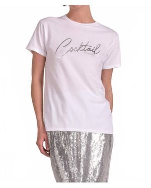 Elan Cocktail Please Tee - White