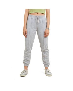 AMBAR High-Rise Cotton Jogger Pants - Blue