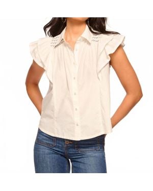 Ramy Brook Marceline Cotton Poplin Shirt - White