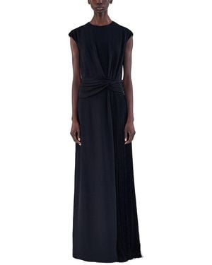 Adam Lippes Silk Pasha Dress - Blue