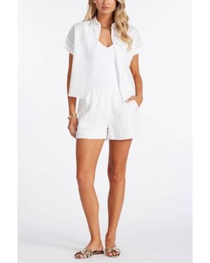 Bishop + Young Positano Button Up Shirt - White