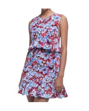 Kika Vargas Paige Mini Dress - Blue
