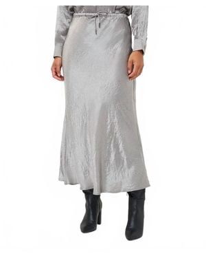 EsQualo Acetate Long Skirt - Gray