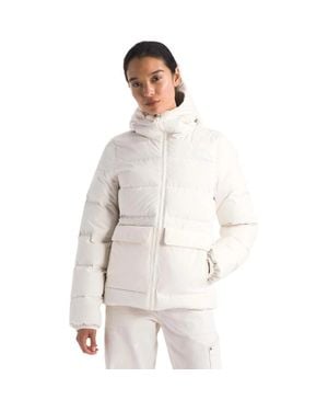 The North Face Gotham Parka Jacket Dune Insulated Gbo2897 - White