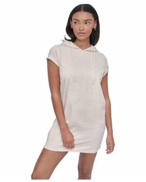 DKNY Sport Hooded Sneaker Dress - White