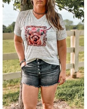 Bella Canvas Highlander Leopard Tee - Green