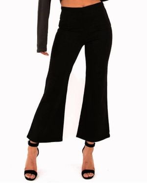 SPRWMN Crop Flare Leggings - Black