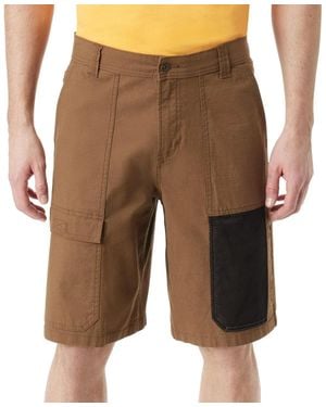 BASS OUTDOOR Explorer Shorts Stretch 11" Flat Front Cargo Fts38 - Brown