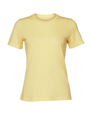 Bella Canvas Ladies Heather Jersey Relaxed Fit T-Shirt - Yellow